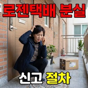 로젠택배 분실 신고 절차