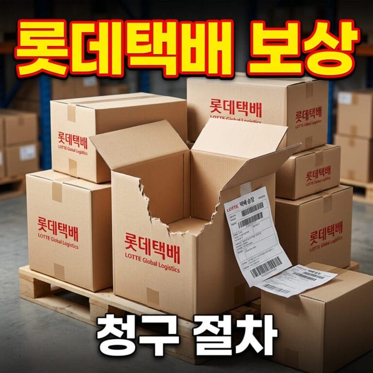 롯데택배 분실 보상 한도 얼마까지 될까? 2026 청구 절차 총정리