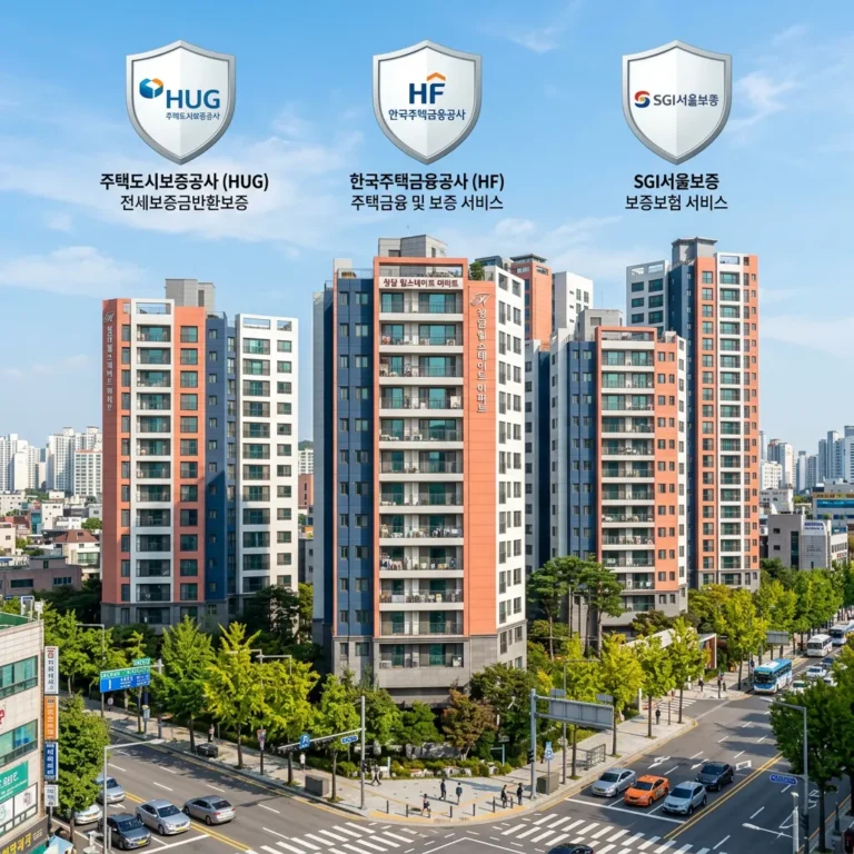 HUG vs SGI vs HF 전세보증보험 비교 — 2026년 최신 정리