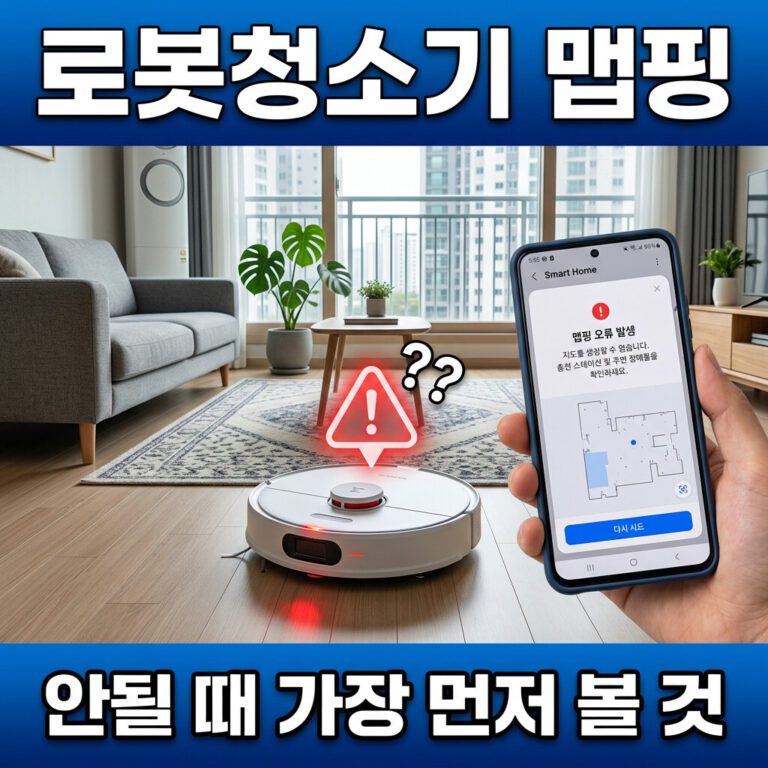 로봇청소기 맵핑 안될 때 5가지 원인 — AS 전에 꼭 확인하세요!