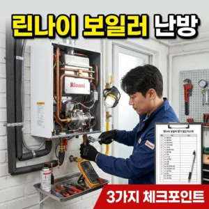린나이 보일러 난방 안 될 때 꼭 확인해야 할 3가지 핵심 체크포인트