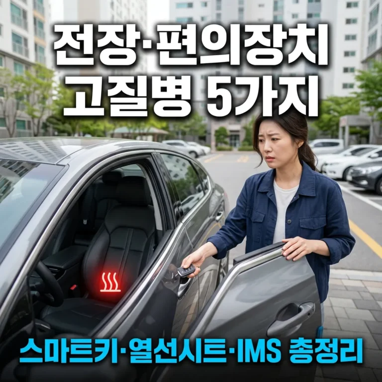 그랜저IG 전장 편의장치 고질병 5가지 — 수리비와 해결법 2026