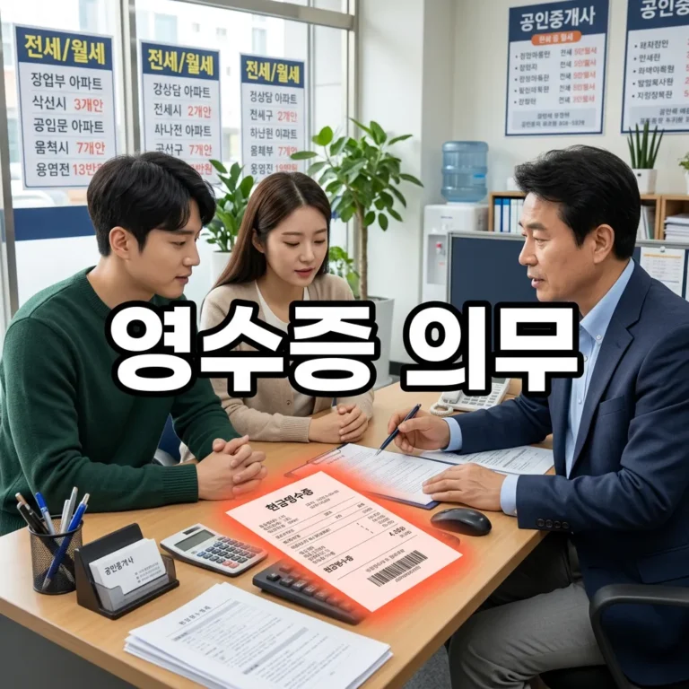 중개보수 영수증 발행 의무 — 거부당했을 때 대처법까지