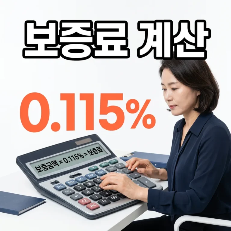 전세보증보험 보증료 계산법 — HUG·HF·SGI 실제 예시 총정리