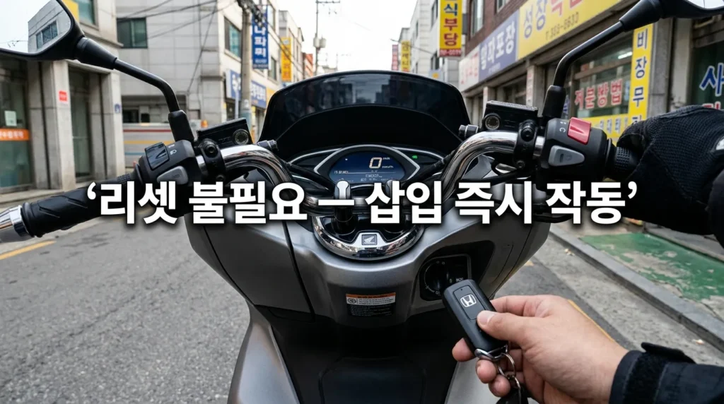 PCX125 스마트키 배터리 교체 후 리셋 불필요