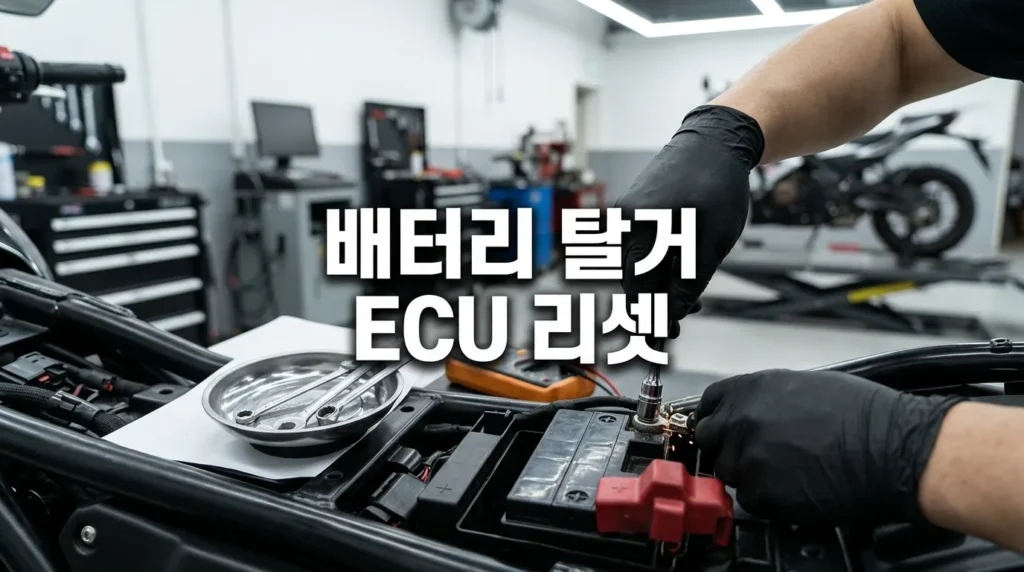 PCX125 배터리 탈거 ECU 리셋 방법