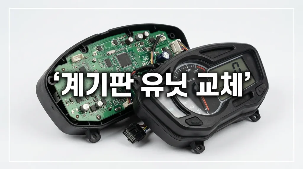 PCX125 계기판 유닛 내부 구조