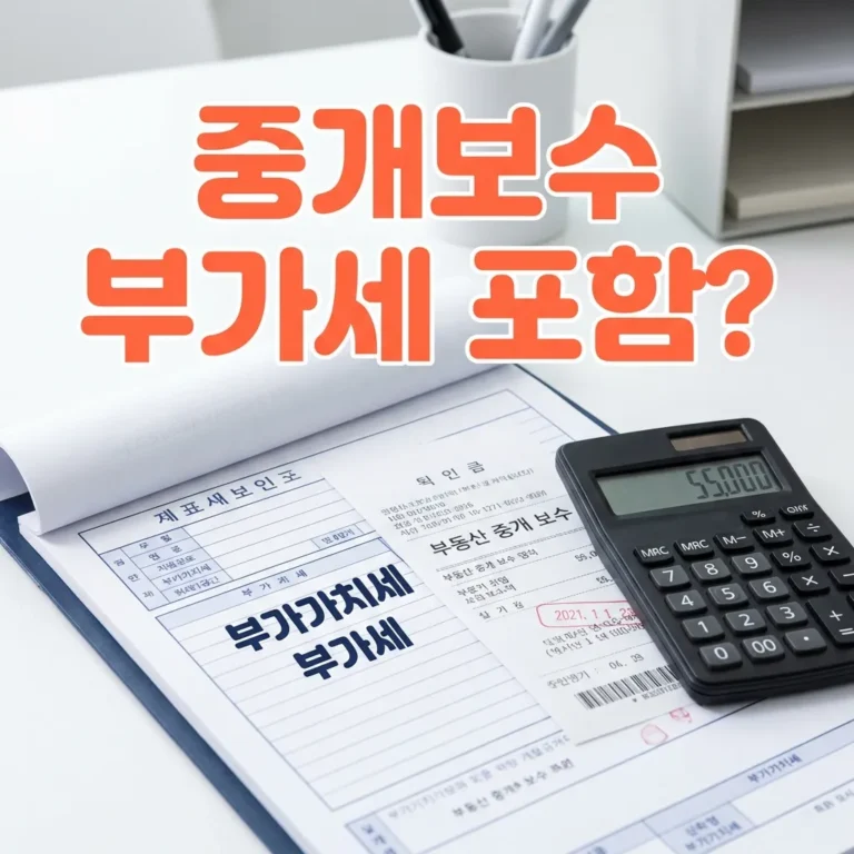 중개보수 부가세 포함 여부 — 일반·간이·면세 사업자별 정리