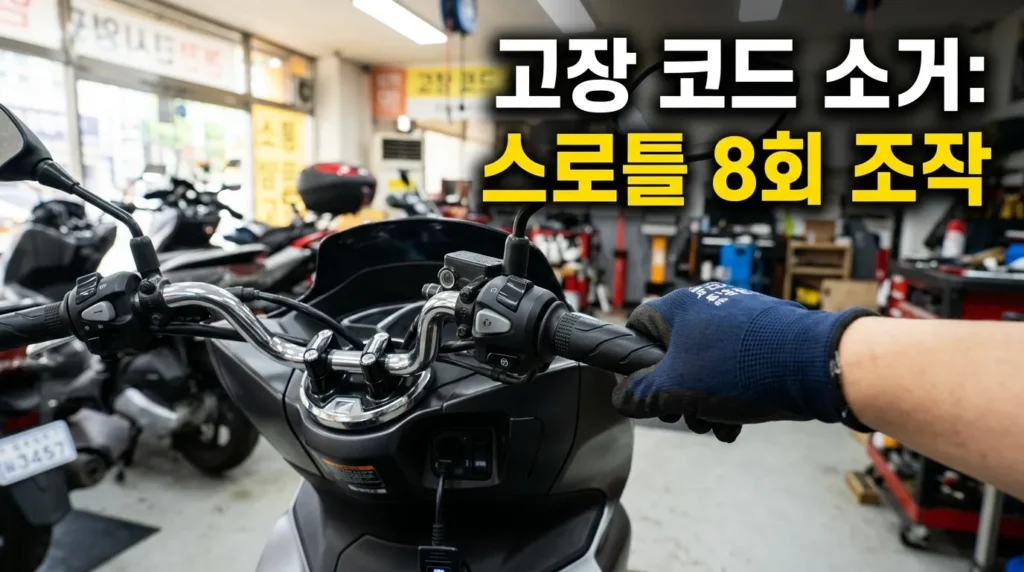 PCX125 에러코드 삭제 스로틀 조작
