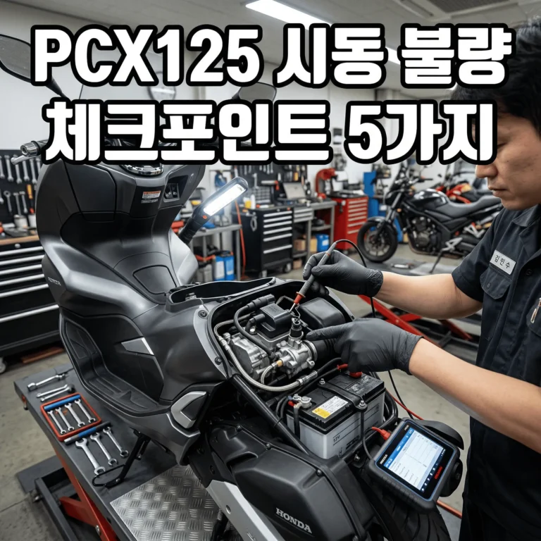 PCX125 시동이 안 걸릴 때 가장 먼저 확인해야 할 5가지 체크포인트