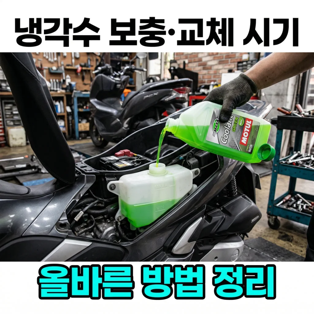PCX125 냉각수 보충과 교체는 언제? 시기와 올바른 방법 완전 정리