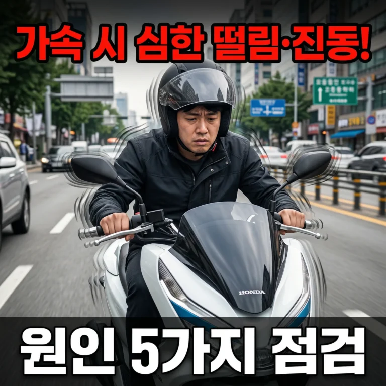 PCX125 가속할 때 떨림이 심해졌다면? 원인 5가지 점검법
