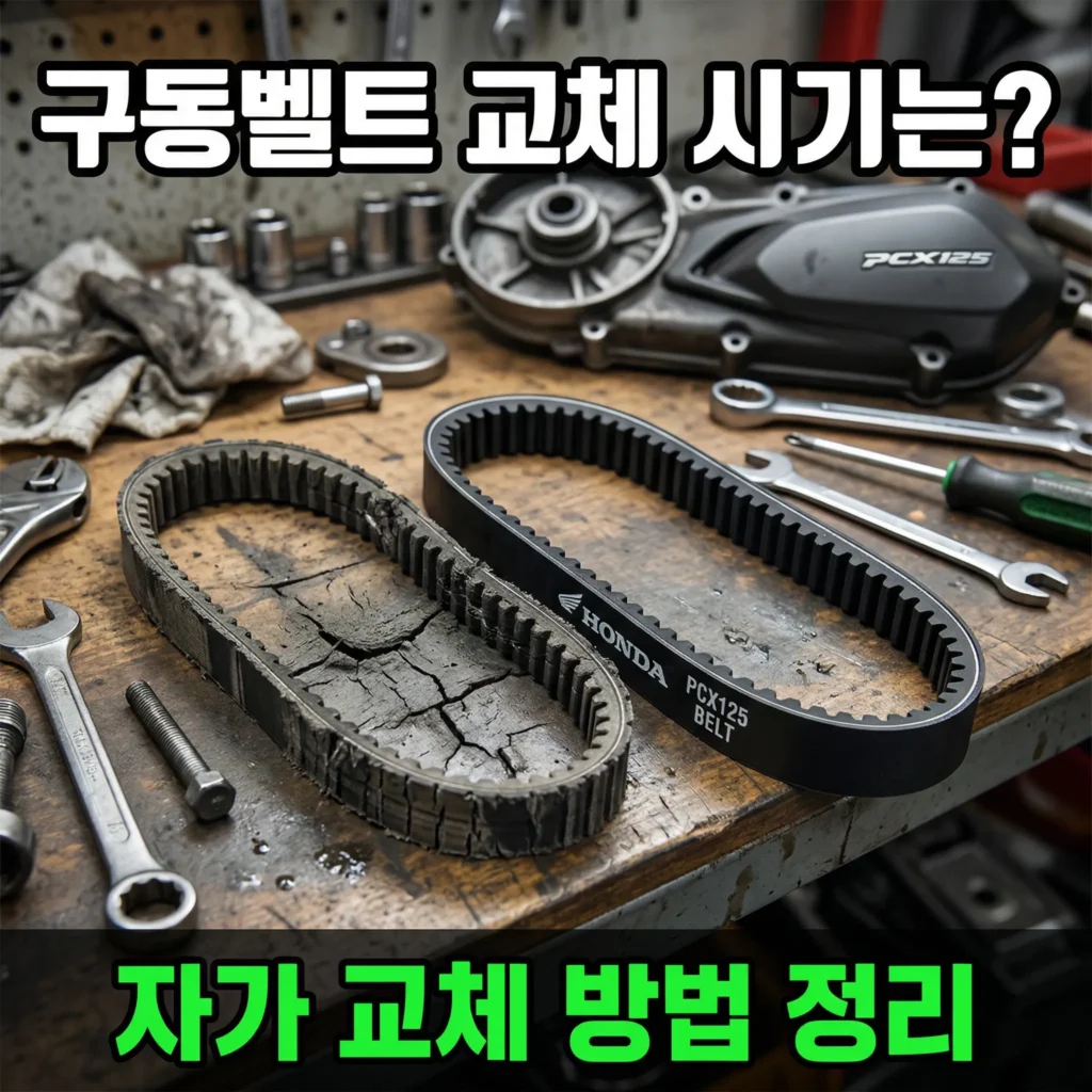 PCX125 구동벨트 교체 시기와 자가 교체 방법 — 공구·순서 완전 정리