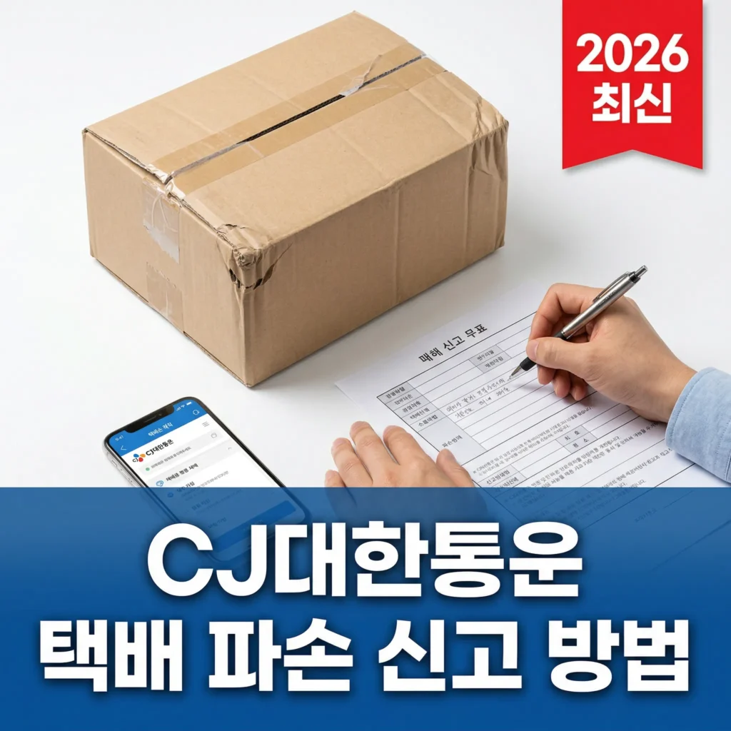 CJ대한통운 택배 파손 사고 접수 방법 3단계 완벽 정리
