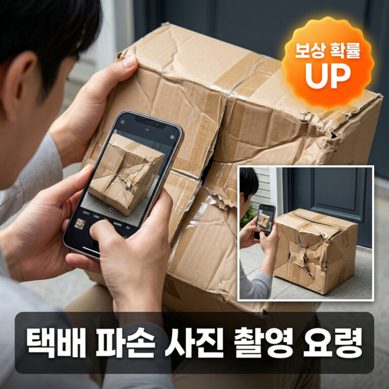 택배 박스 파손 사진 촬영 요령 5가지와 보상 확률 높이는 법
