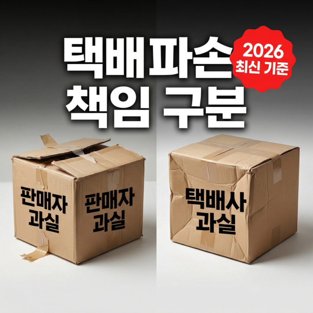 택배 파손 판매자 vs 택배사 책임 구분법 2026 최신 기준