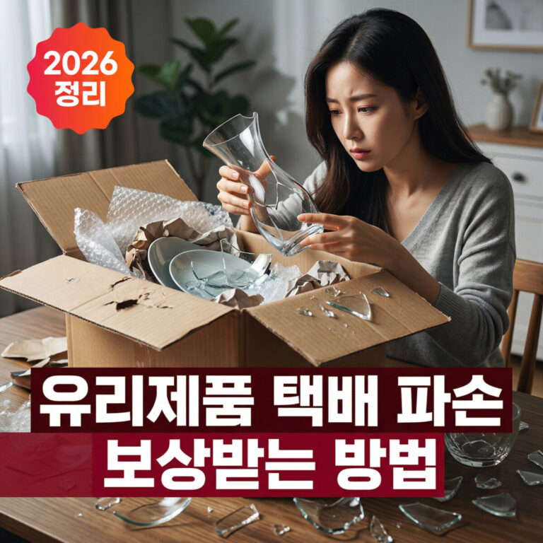 유리제품 택배 파손 보상 받는 현실적 방법 2026 정리