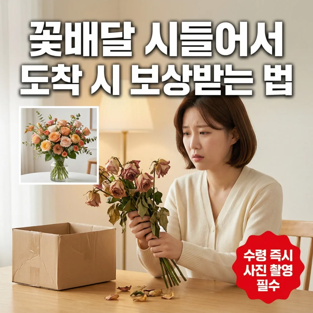 꽃배달 시들어서 도착 보상받는 방법 2026 현실 가이드