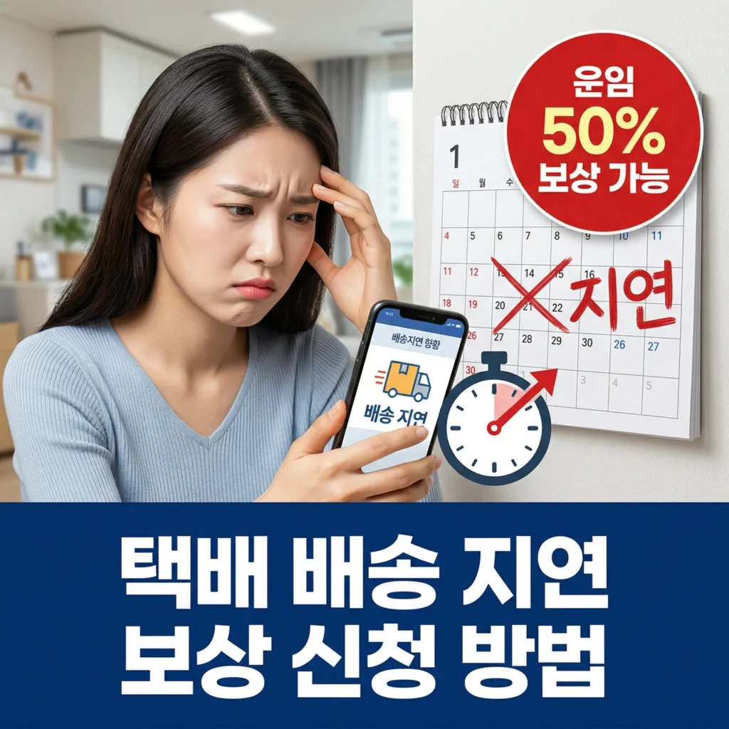 택배 배송 지연 보상 신청 방법, 3일 초과 시 이렇게 받으세요