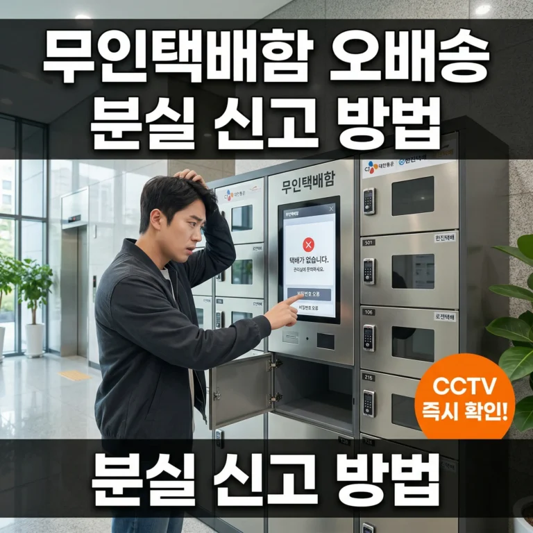 무인택배함 분실 신고, 동의 없는 투함이면 보상받는 5가지 기준