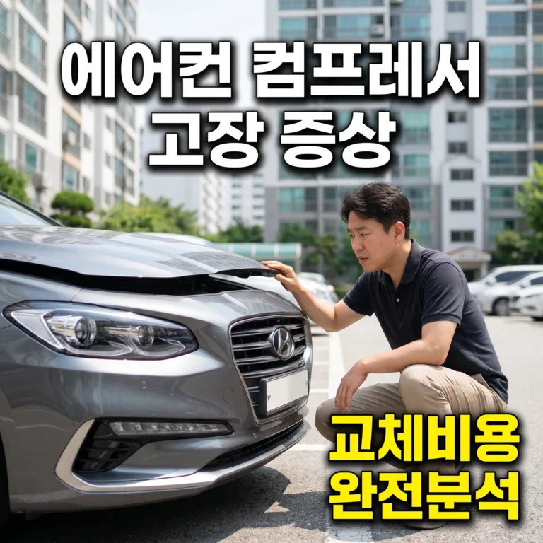 그랜저IG 에어컨 컴프레서 고장 증상 5가지와 2026 교체비용 완전 분석