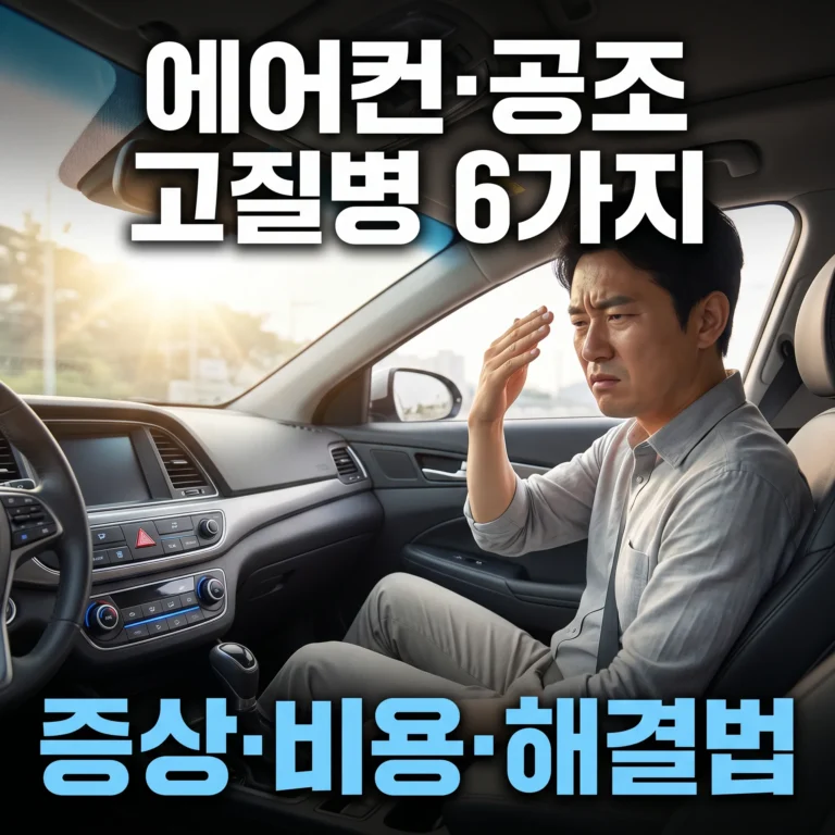 그랜저IG 에어컨 공조 고질병 6가지 — 증상·비용·해결법 완벽 정리