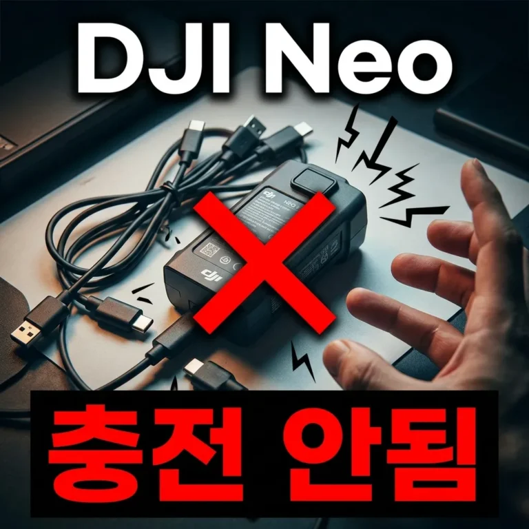 DJI Neo 충전 안됨｜USB-C 케이블 호환 점검