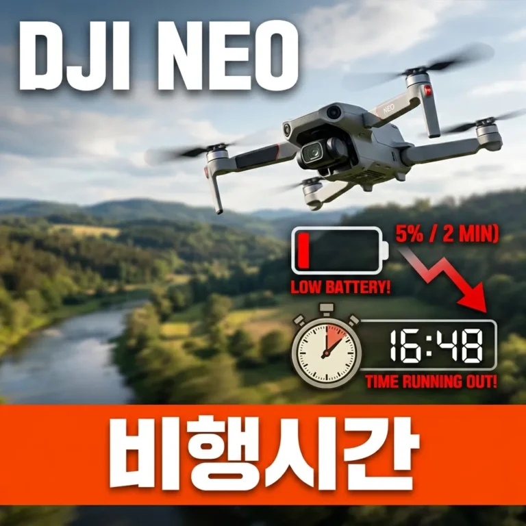 DJI Neo 배터리 빨리 닳는 이유 5가지와 비행시간 늘리는 법