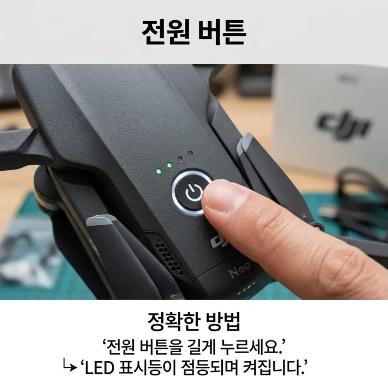 DJI Neo 전원 안 켜질 때 버튼 누르는 정확한 방법 4가지