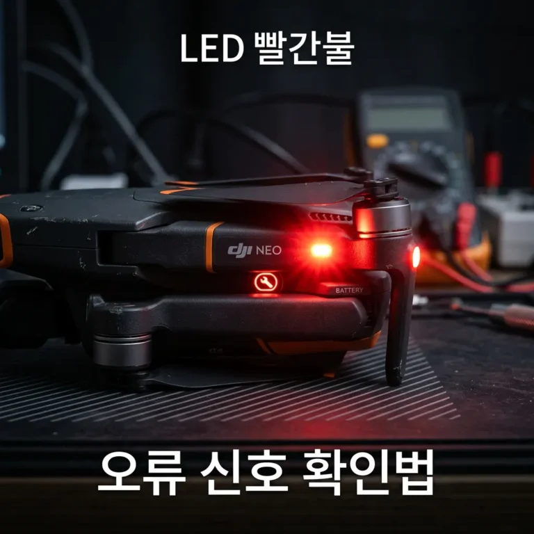 DJI Neo 빨간불 깜빡임 의미 총정리