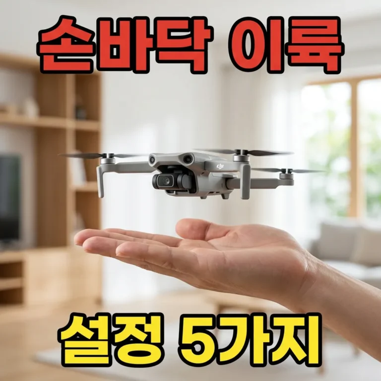 DJI Neo 손바닥 이륙 안 될 때 5가지 설정 확인법