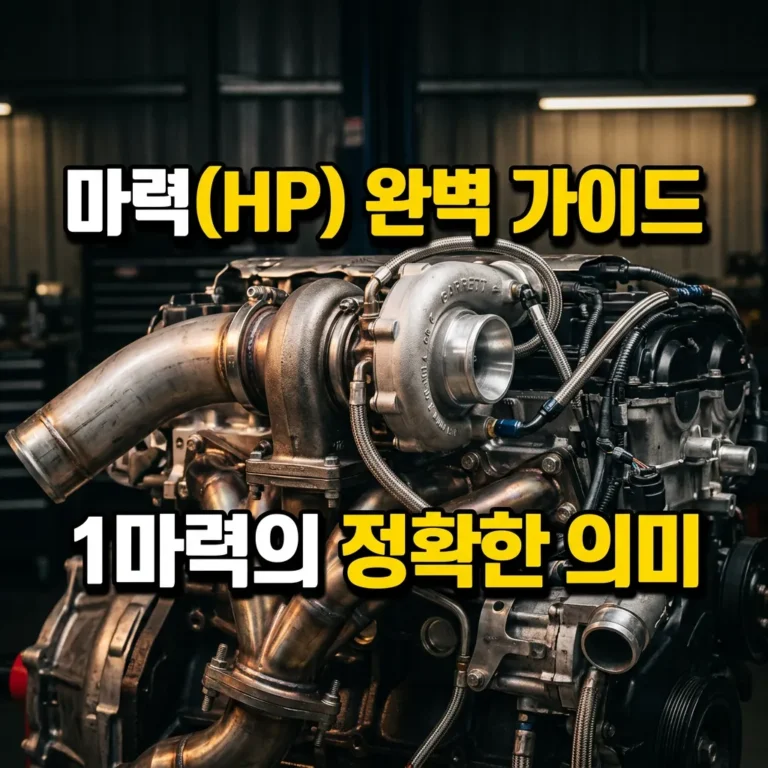 자동차 마력(HP)이란? 1마력의 정확한 의미와 단위 완벽 가이드