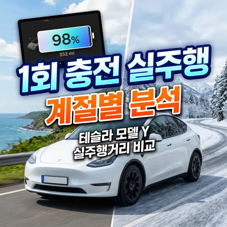 테슬라 모델Y 실주행거리 계절별 완벽 분석|겨울엔 진짜 얼마나 줄까?