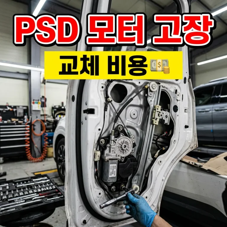 카니발 KA4 슬라이딩 도어 모터 교체 비용 솔직 정리 (공식 vs 사설 47% 차이)