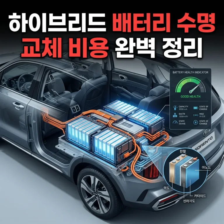 쏘렌토 하이브리드 배터리 수명과 교체 비용 완벽 정리
