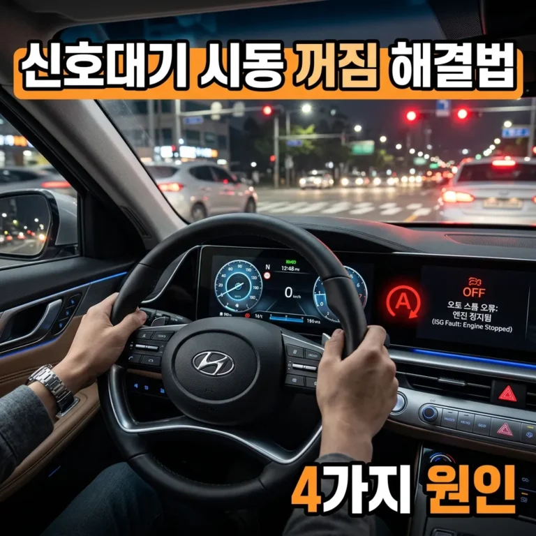 그랜저 GN7 ISG 신호대기 시동 꺼짐 원인 4가지와 해결법