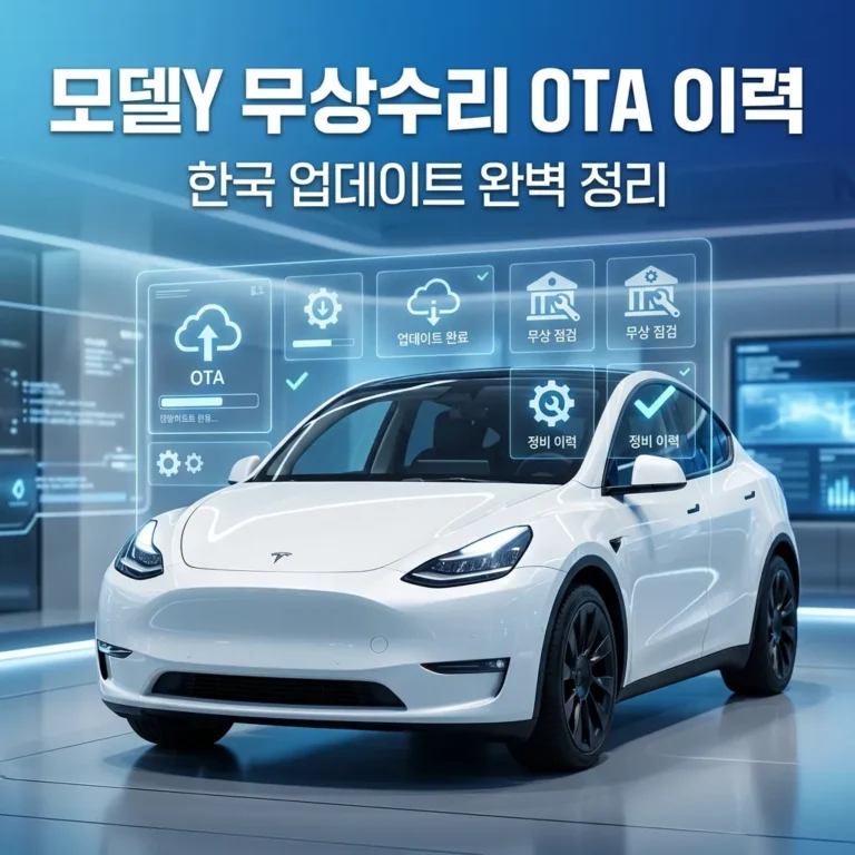 테슬라 모델Y 무상수리 OTA 업데이트 이력 총정리, 내 차도 대상일까?