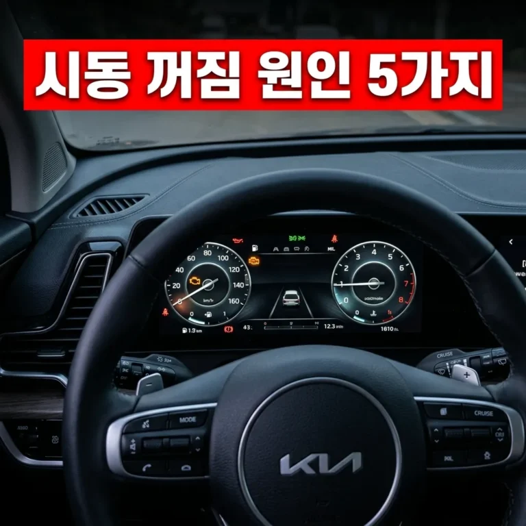 스포티지 NQ5 주행 중 시동 꺼짐 원인 5가지 (2026년 최신 리콜·무상수리 포함)