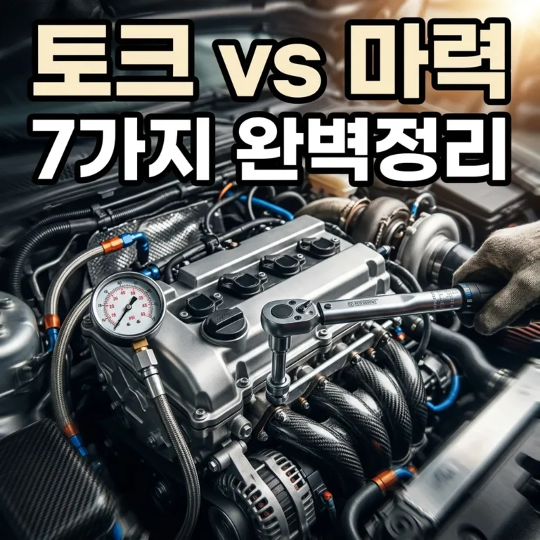 자동차 토크(Nm)란? 마력과 다른 점 완벽정리 7가지 체크포인트