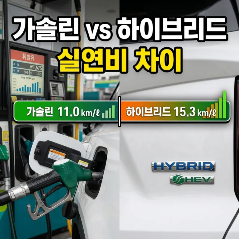 쏘렌토 하이브리드 vs 가솔린 실연비, 진짜 차이는?