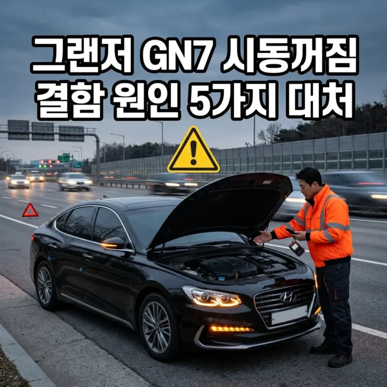 그랜저 GN7 시동꺼짐 원인 5가지|무상수리 4,818대 대상 확인법 (2026)