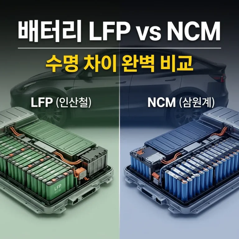 테슬라 모델Y LFP vs NCM 배터리 차이 7가지|10년 후 수명·교체비 실측