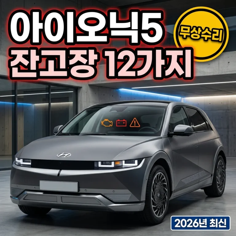 아이오닉5 잔고장 12가지 증상·원인·무상수리 한눈에 (2026년 최신)