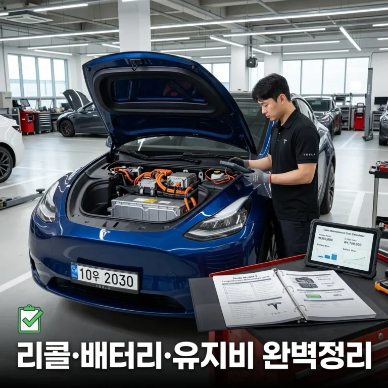 테슬라 모델Y 리콜 무상수리 배터리 보증 5년 유지비 완벽 정리 (2026)