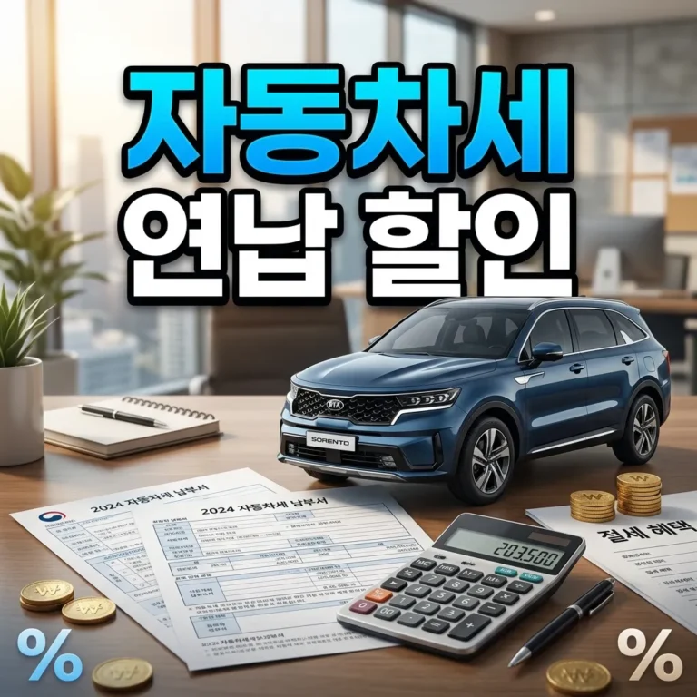 쏘렌토 자동차세 연납 할인 4.58%, 1월 16일 놓치면 23,800원 손해