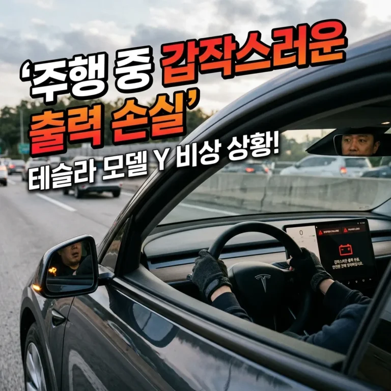 테슬라 모델Y 주행 중 출력 손실, 이 6가지 원인부터 의심하세요