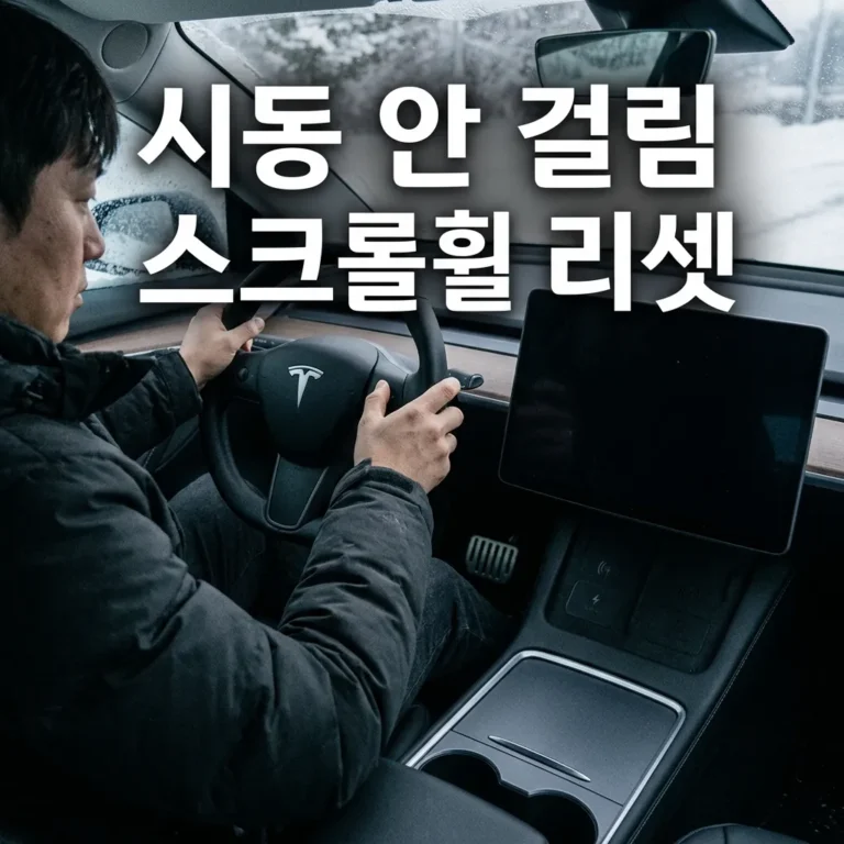테슬라 모델Y 먹통, 시동 안 걸릴 때 30초 만에 살리는 강제재부팅 3가지