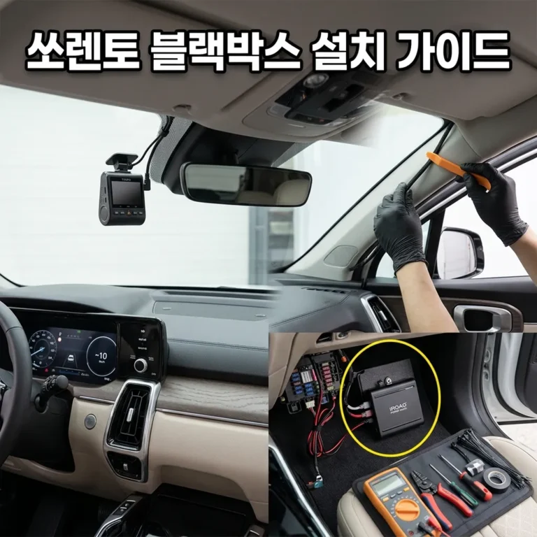 쏘렌토 MQ4 블랙박스 추천 TOP 3 + 보조배터리 설치 비용 총정리 (호갱 안 당하는 법)