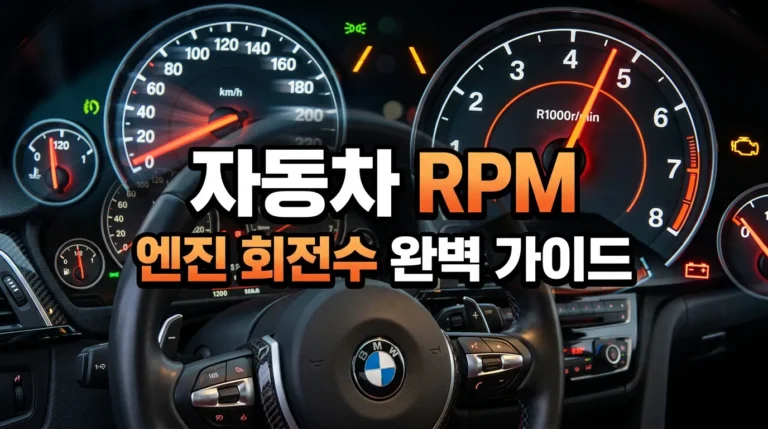 자동차 RPM이란? 엔진 회전수 의미와 적정 구간 5가지