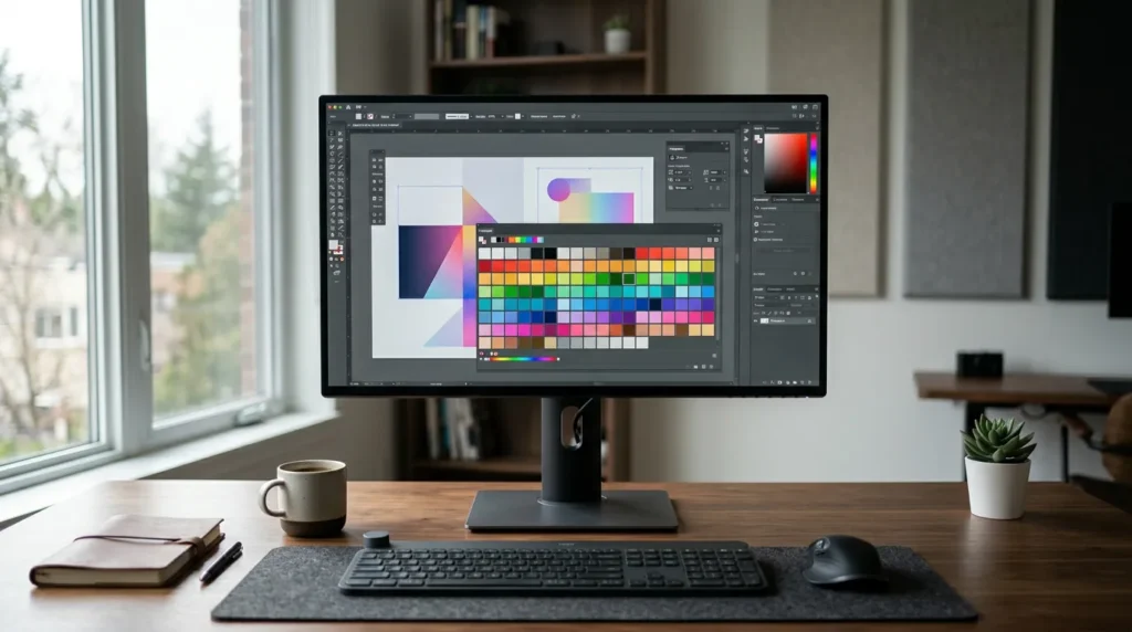 Samsung ViewFinity S8 4K 모니터 책상 위 히어로 컷